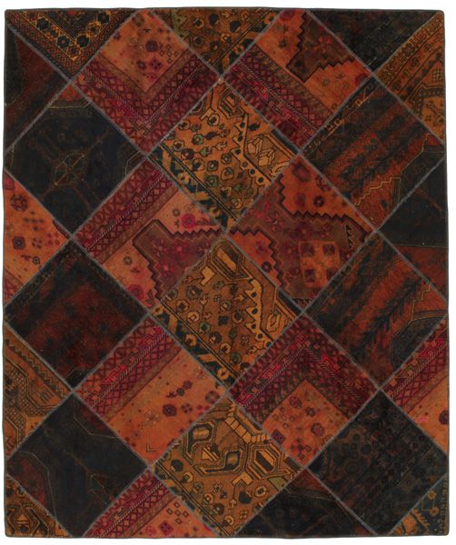 Patchwork Persian Carpet 244x205