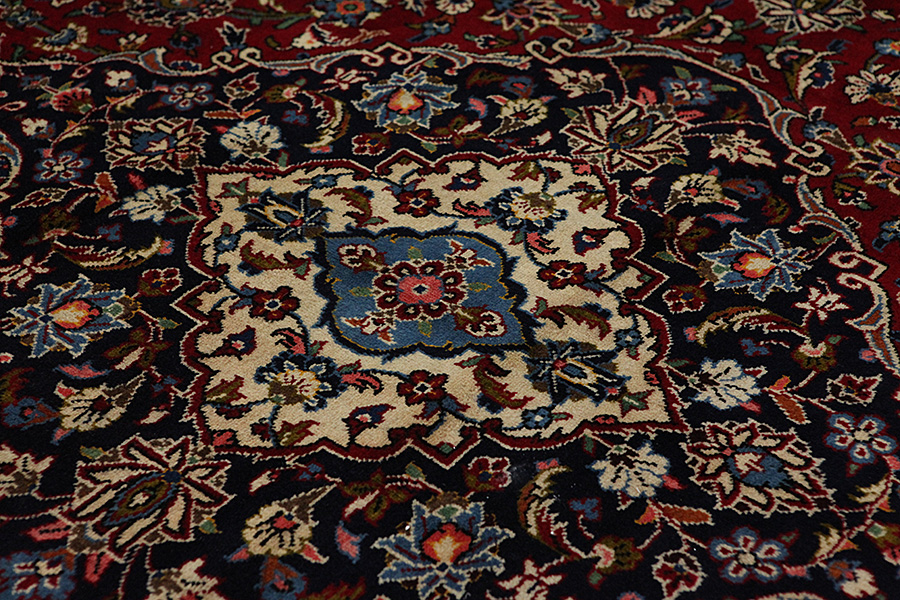 Kashan Persian Carpet 398x290 - Picture 8