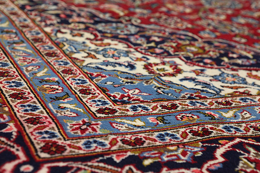 Kashan Persian Carpet 398x290 - Picture 9