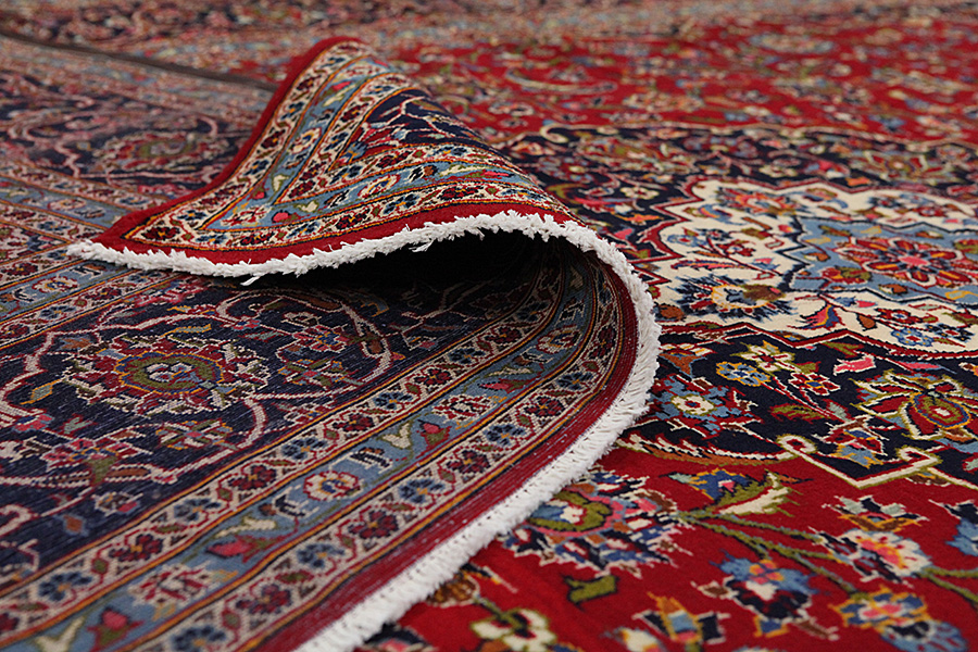 Kashan Persian Carpet 403x294 - Picture 4