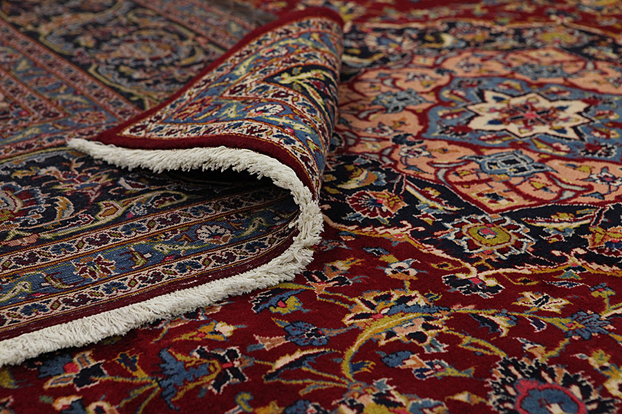 Kashan Persian Carpet 380x291 - Picture 4