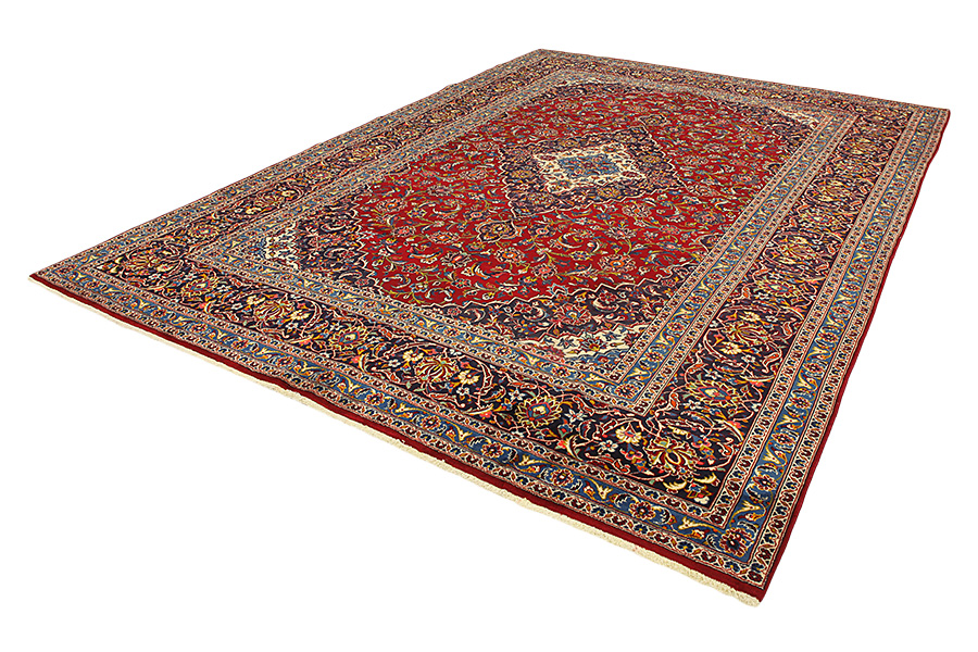 Kashan Persian Carpet 403x298 - Picture 2