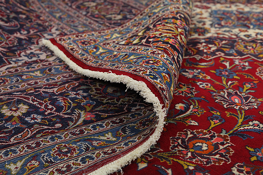 Kashan Persian Carpet 403x298 - Picture 4