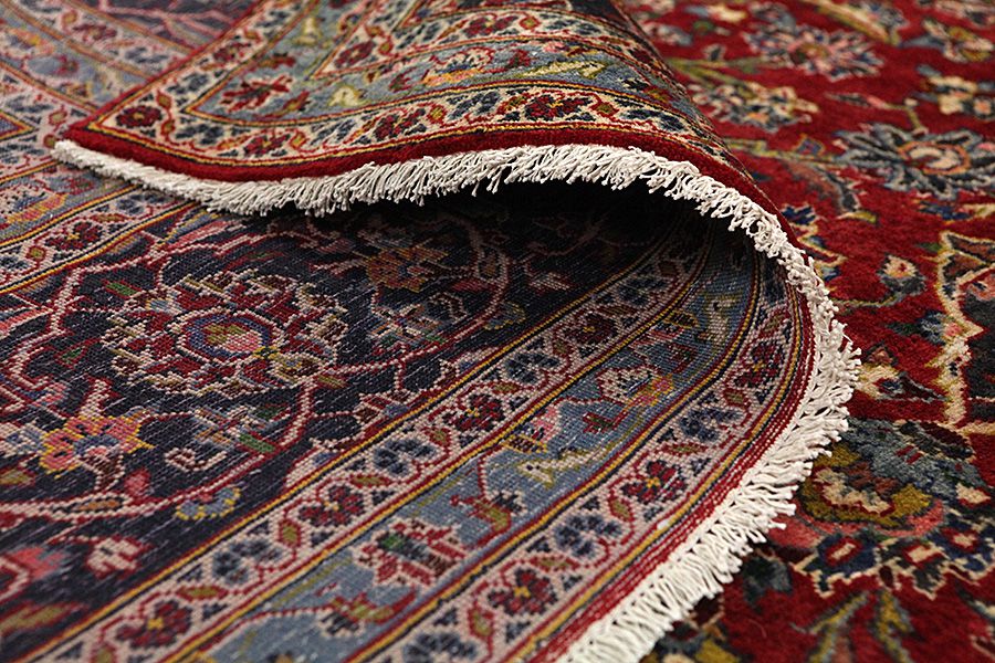 Kashan Persian Carpet 396x295 - Picture 4