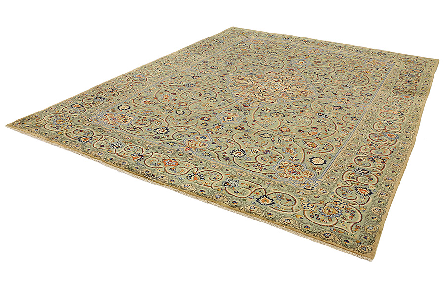 Kashan Persian Carpet 398x294 - Picture 2