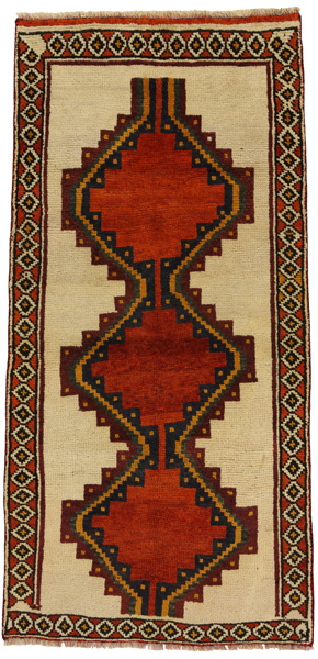 Gabbeh - Qashqai Persian Carpet 205x97