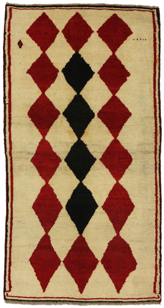 Gabbeh - Qashqai Persian Carpet 184x98