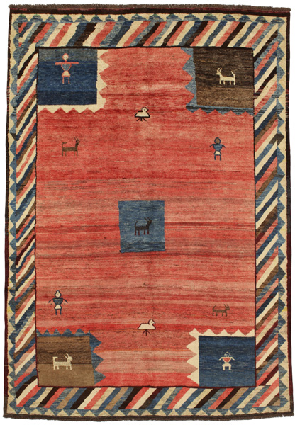 Gabbeh - Qashqai Persian Carpet 292x206