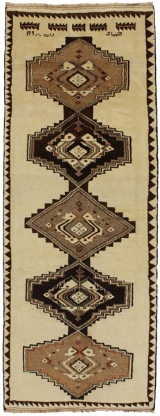 Gabbeh - Qashqai Persian Carpet 330x127