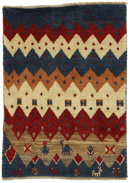 Gabbeh - Qashqai Persian Carpet 145x105