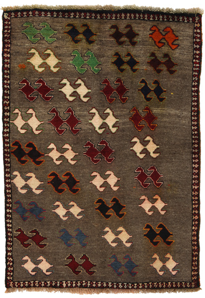 Gabbeh - Qashqai Persian Carpet 148x103