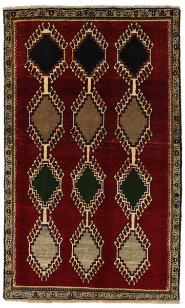 Gabbeh - Qashqai Persian Carpet 201x123