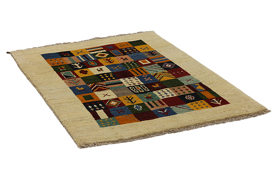 Gabbeh - Bakhtiari Persian Carpet 153x109 - Picture 1