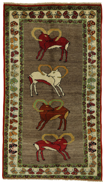 Gabbeh - Qashqai Persian Carpet 211x120