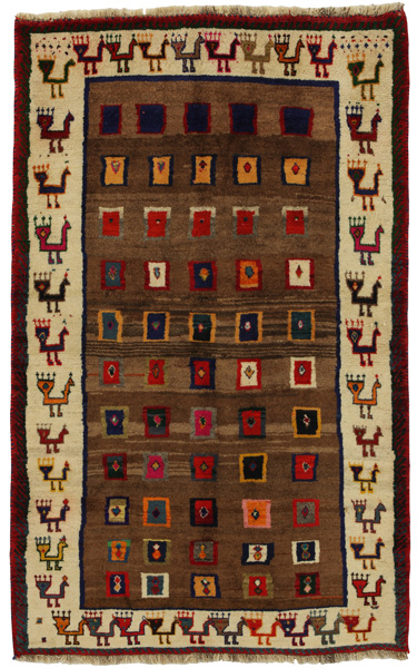 Gabbeh - Bakhtiari Persian Carpet 200x124