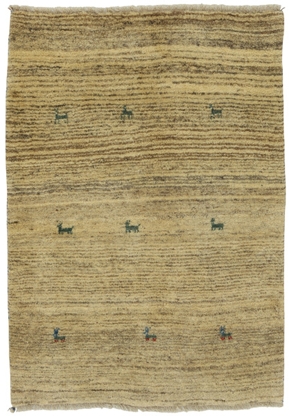 Gabbeh - Qashqai Persian Carpet 140x98