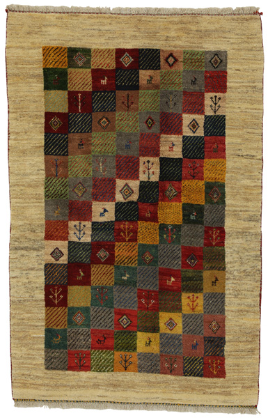 Gabbeh - Bakhtiari Persian Carpet 188x121