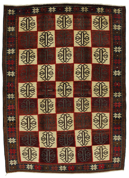 Gabbeh - Bakhtiari Persian Carpet 198x145