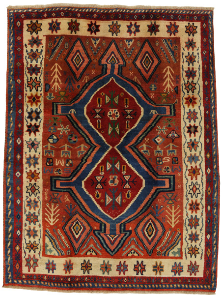 Gabbeh - Qashqai Persian Carpet 200x150