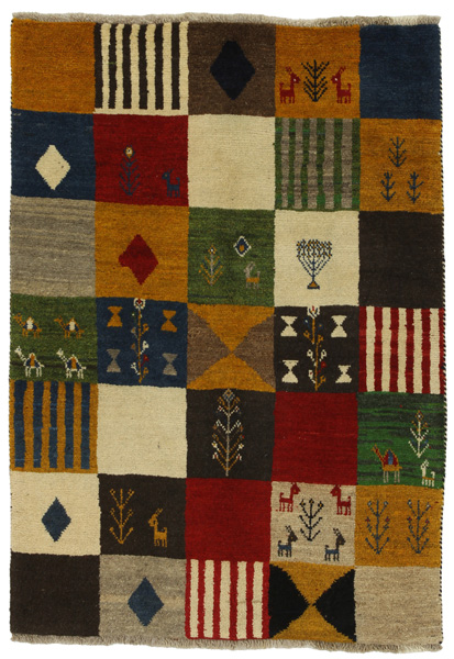 Gabbeh - Bakhtiari Persian Carpet 146x102
