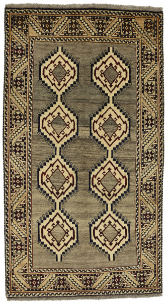 Gabbeh - Qashqai Persian Carpet 195x108