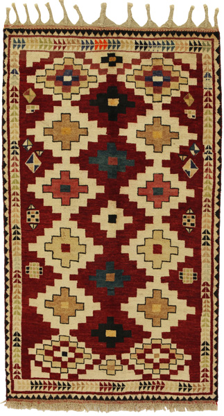 Gabbeh - Qashqai Persian Carpet 196x112