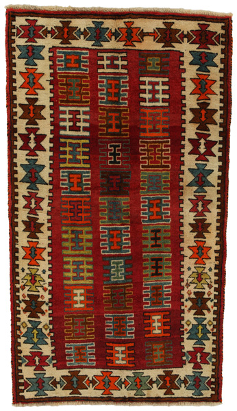 Gabbeh - Bakhtiari Persian Carpet 185x103