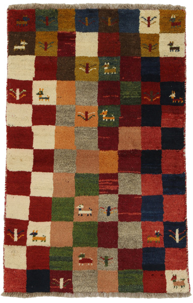 Gabbeh - Bakhtiari Persian Carpet 120x76