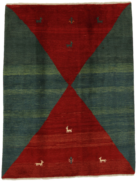 Gabbeh - Qashqai Persian Carpet 201x153