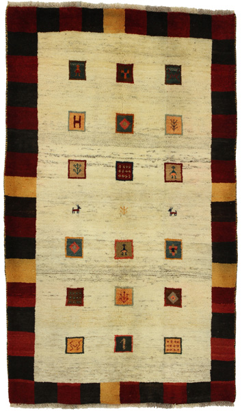 Gabbeh - Bakhtiari Persian Carpet 202x119