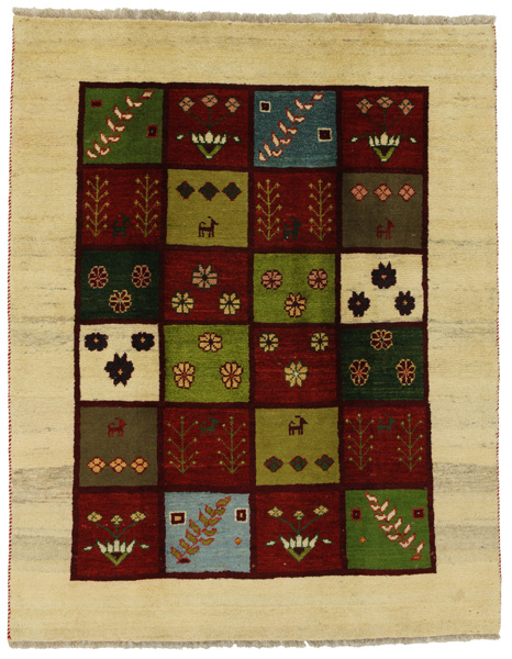 Gabbeh - Bakhtiari Persian Carpet 195x154