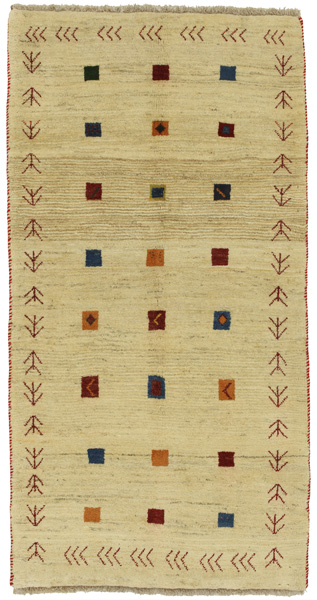 Gabbeh - Bakhtiari Persian Carpet 201x104