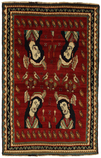 Gabbeh - Qashqai Persian Carpet 245x157