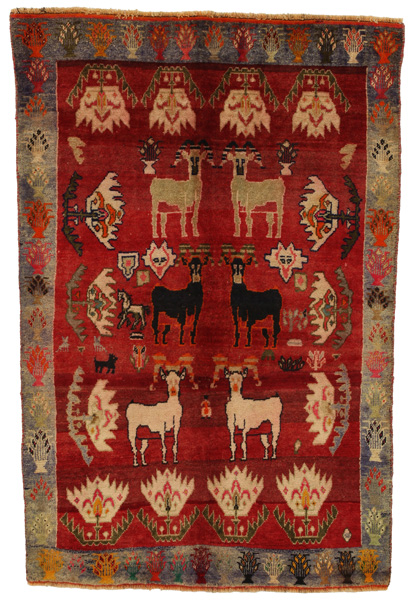 Gabbeh - Qashqai Persian Carpet 180x121