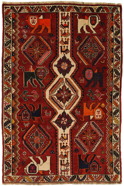 Gabbeh - Qashqai Persian Carpet 196x132
