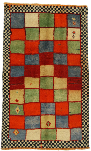 Gabbeh - Bakhtiari Persian Carpet 165x99