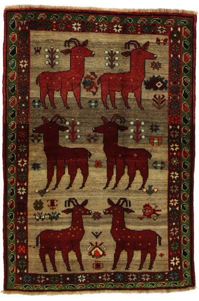 Gabbeh - Qashqai Persian Carpet 185x127