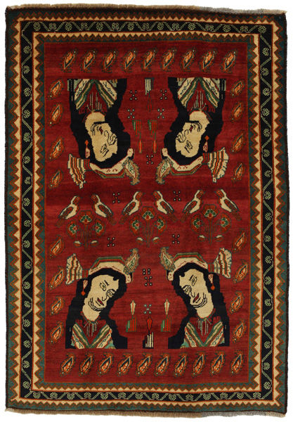 Gabbeh - Qashqai Persian Carpet 217x154