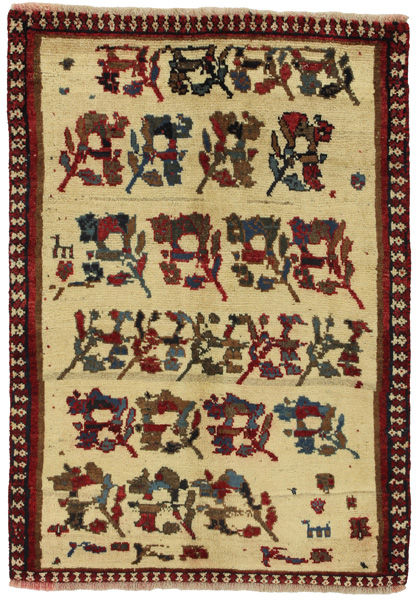 Gabbeh - Qashqai Persian Carpet 139x98
