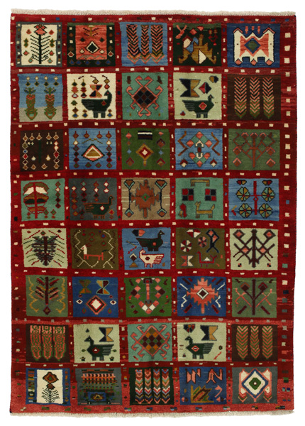 Gabbeh - Bakhtiari Persian Carpet 206x145