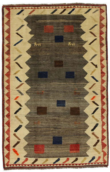 Gabbeh - Qashqai Persian Carpet 232x149