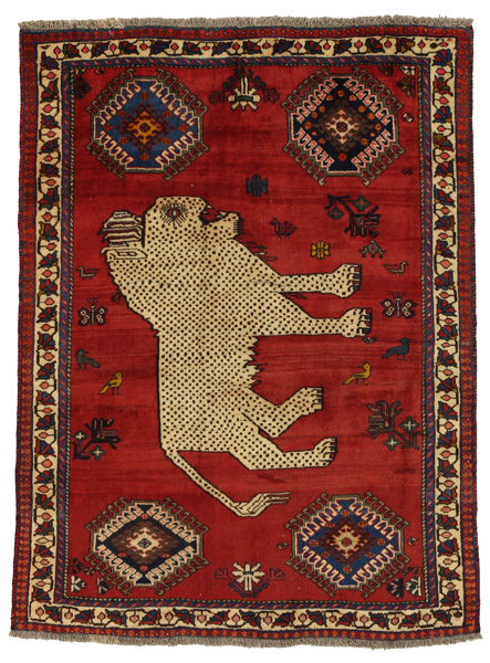 Gabbeh - Qashqai Persian Carpet 173x128