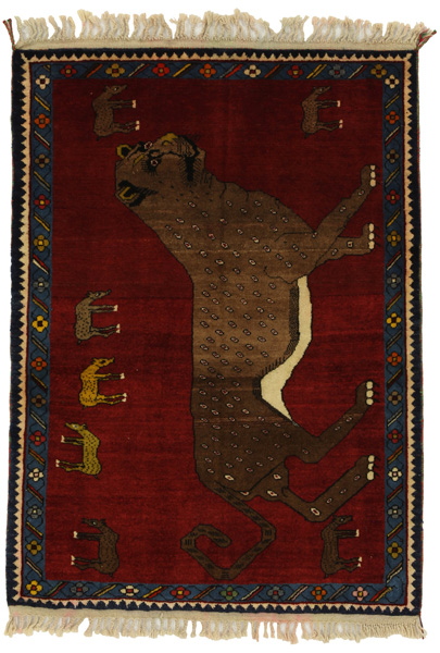 Gabbeh - Qashqai Persian Carpet 142x102