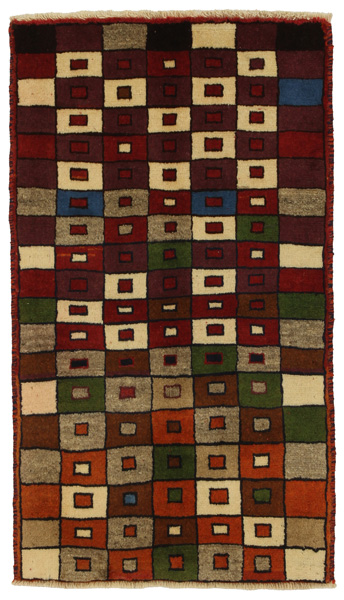 Gabbeh - Bakhtiari Persian Carpet 122x68
