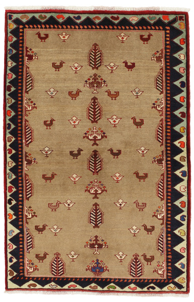 Gabbeh - Qashqai Persian Carpet 195x127