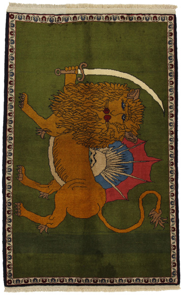 Gabbeh - Qashqai Persian Carpet 174x107