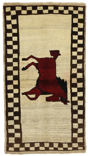 Gabbeh - Qashqai Persian Carpet 173x95