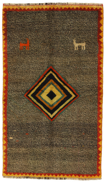 Gabbeh - Qashqai Persian Carpet 172x101