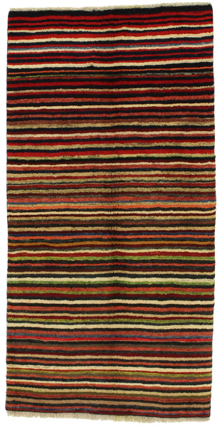 Gabbeh - Qashqai Persian Carpet 194x98
