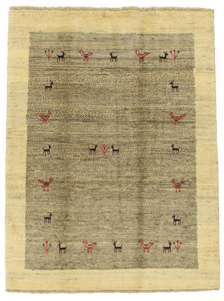Gabbeh - Qashqai Persian Carpet 198x150